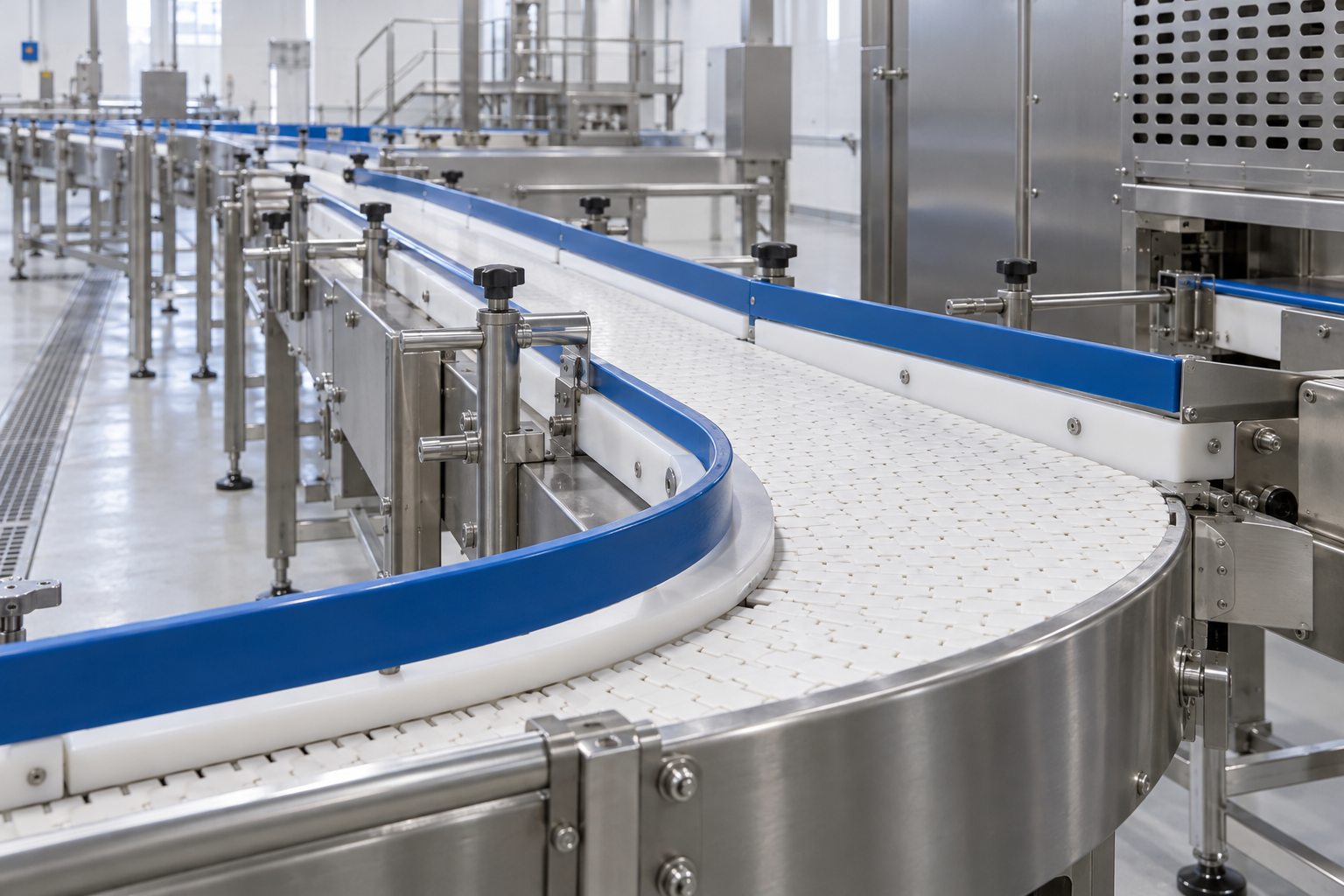 Illustrative conveyor application in food processing